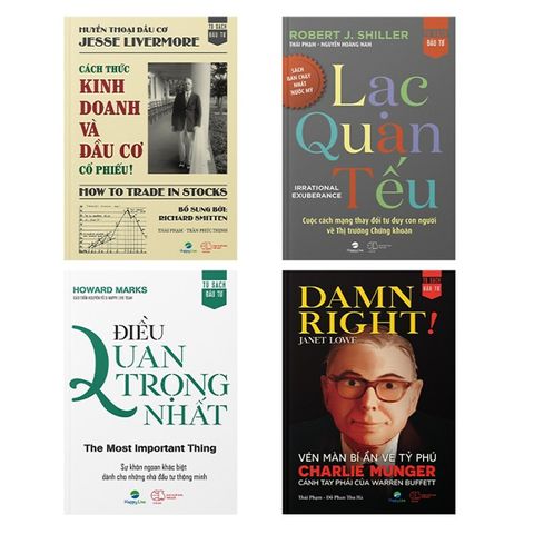  Bộ Sách Trí Tuệ Tỷ Đô Của Các Bậc Thầy Đầu Tư 2022 (gồm 4 cuốn) 