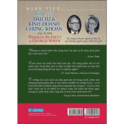  Bí Quyết Đầu Tư Và Kinh Doanh Chứng Khoán Của Tỷ Phú Warren Buffett Và George Soros 