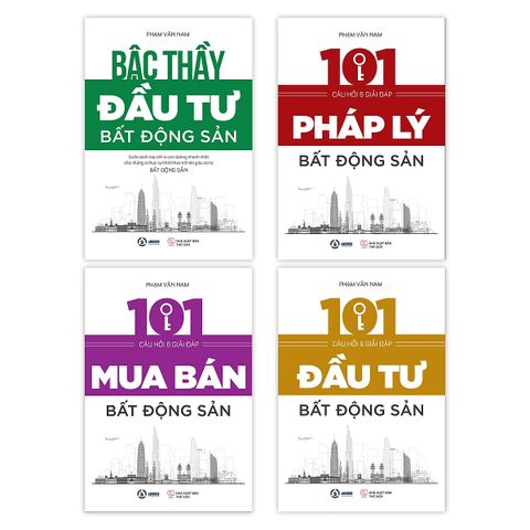  Bộ sách bậc thầy đầu tư bất động sản - Tác giả Phạm Văn Nam ( Tái bản 2022) 
