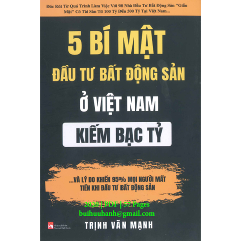  5 Bí Mật Đầu tư Bất Động Sản Ở Việt Nam Kiếm Tiền Bạc Tỷ 