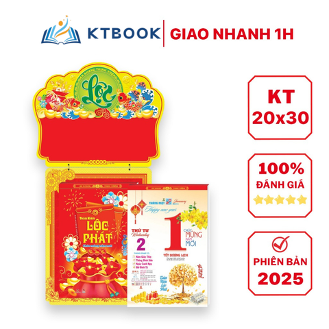  Lịch Bloc Cực Đại NST Toàn Niên Lộc Phát 2025 KT 20x30cm 