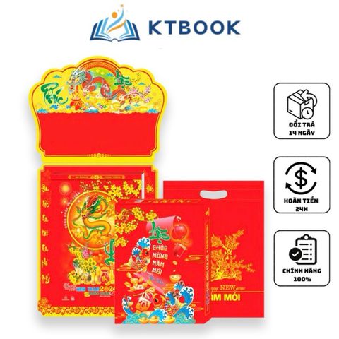  Lịch Bloc Siêu Cực Đại 29x41 NST Chúc Xuân Như Ý 2024 