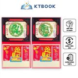  Lịch Bloc Treo Tường KATAKTY Tết 2024 Giáp Thìn Chữ Phúc, Chữ Lộc và Rồng Vàng 