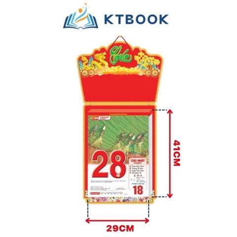  Lịch Bloc Siêu Cực Đại 29x41 NST Chúc Xuân Như Ý 2024 