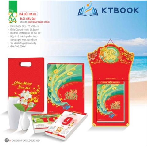  Lịch Bloc 20x30 365 Ngày Hạnh Phúc (HN-10) 