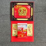  Lịch Bloc Treo Tường KATAKTY Tết 2024 Giáp Thìn Chữ Phúc, Chữ Lộc và Rồng Vàng 