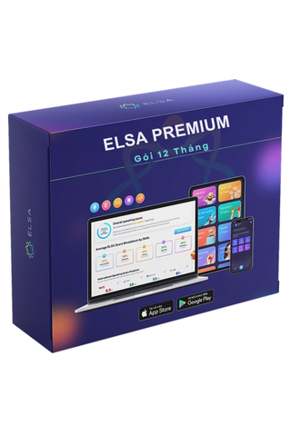  Phần mềm luyện phát âm tiếng anh Elsa Premium - 12 tháng 