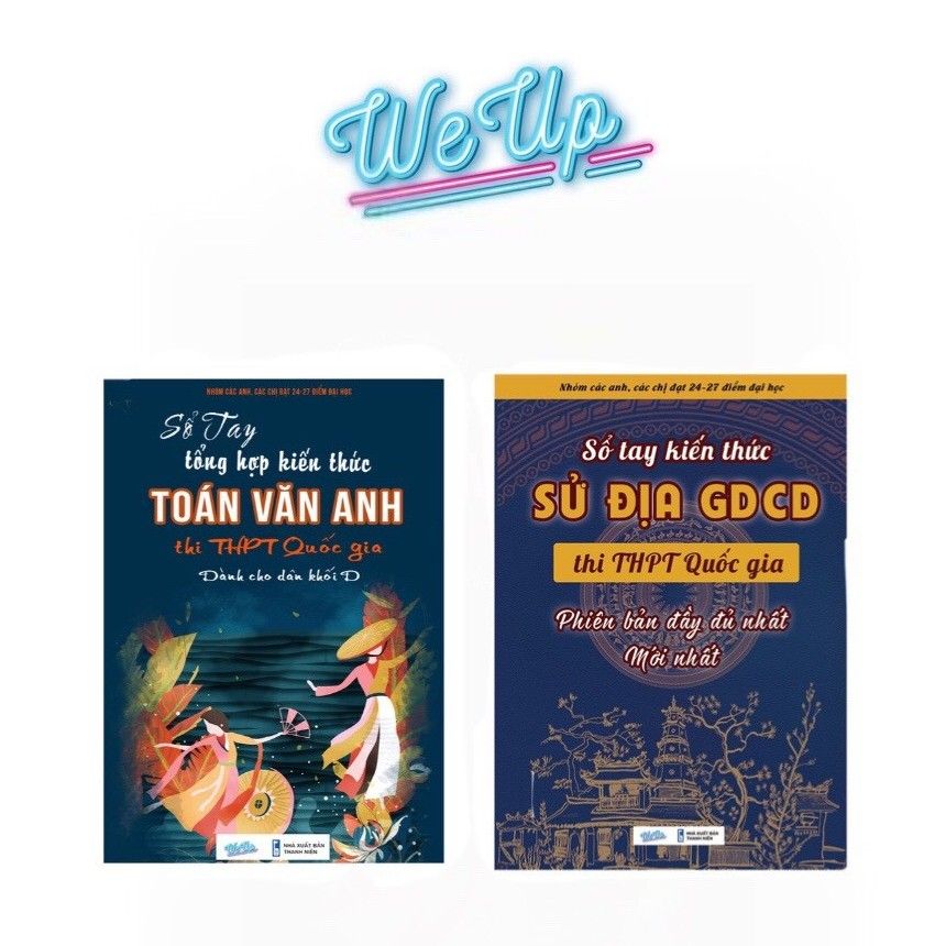  Sách- Combo 2 cuốn  môn Toán, văn, Anh, Sử, Địa, GDCD dành cho KHỐI D 