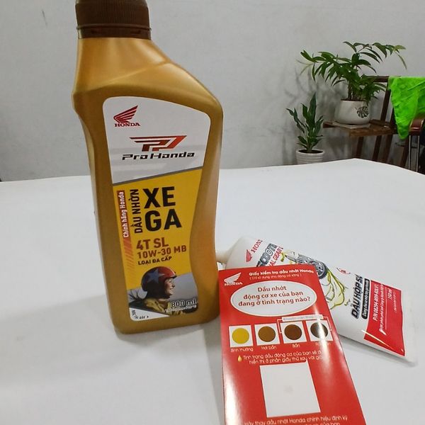 COMBO TIÊU CHUẨN 3 MÓN XE TAY GA 125CC(Nhớt máy+nhớt hộp số+giấy thử dầu)-082322MBK8LV1-08OTPIDE100PCS-08294M99K0LV1