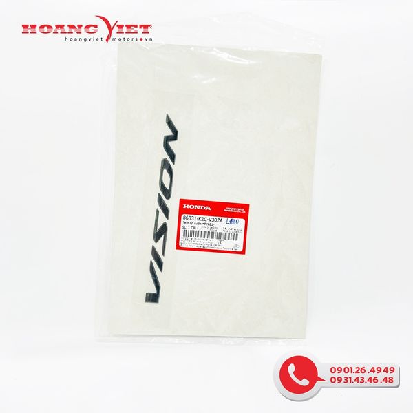 Tem ốp sườn *TYPE1* - HONDA Tem chữ xe VISION 2021+ - 86831K2CV30ZA