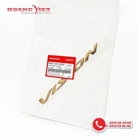 Tem ốp sườn *TYPE2* - HONDA Tem chữ xe VISION 2021+ - 86831K2CV00ZA