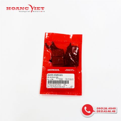 Bộ má phanh dầu - Bộ má phanh trước HONDA FUTURE, WAVE 110, MSX - 06455KWB601