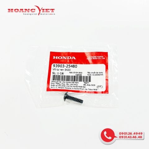 Vít tự ren 5X20 - HONDA dùng chung nhiều xe - 9390325480