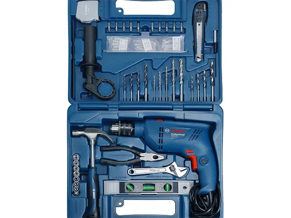 Máy khoan động lực 600W Bosch GSB 600 (bộ set valy 100 món phụ kiện) - 06011A03K1