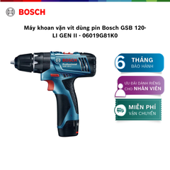 Máy khoan vặn vít dùng pin Bosch GSB 120-LI GEN II - 06019G81K0