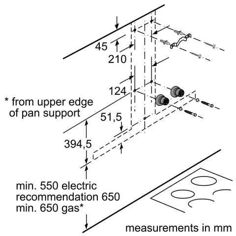 Máy hút mùi dạng chữ T Bosch DWB77CM50 - Series 6 (70cm)