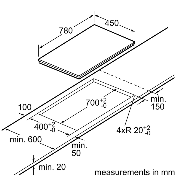 [Tặng Nồi Inox cao cấp Tefal Duetto Plus 20cm] Bếp từ Bosch 2 vùng nấu PPI8256EVN - Series 6 (78cm)