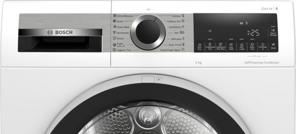 Máy sấy Bosch bơm nhiệt 9kg WQG24570SG - Series 6