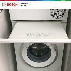 Bộ xếp chồng cho máy giặt và máy sấy quần áo có kệ kéo ra