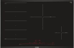 [Tặng Bàn ủi hơi nước cầm tay DT1034E1] Bếp từ Bosch 4 vùng nấu PXE875DC1E - Series 8 (80cm)