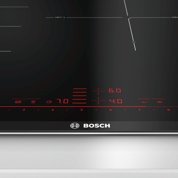 [Tặng Bàn ủi hơi nước cầm tay DT1034E1] Bếp từ Bosch 4 vùng nấu PXE875DC1E - Series 8 (80cm)