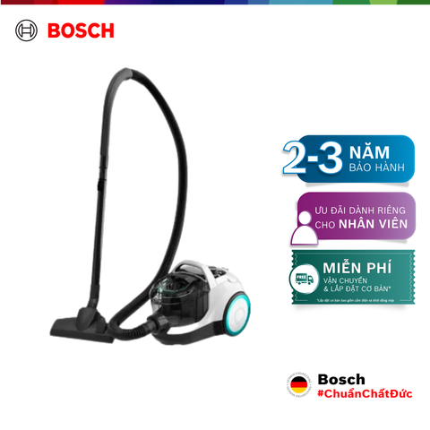 Máy hút bụi có dây Bosch BGS21WHYG - Series 4 2000W (trắng)