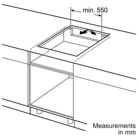 Bếp từ Bosch 3 vùng nấu PUC64RAA5E - Series 2 (60cm, khung viền ngoài)