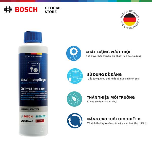 Dung dich vệ sinh và bảo dưỡng máy rửa chén Bosch 250ml