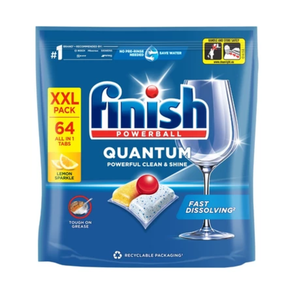 Combo 3 Viên Rửa Chén Bát Finish Powerball Quantum 64 viên