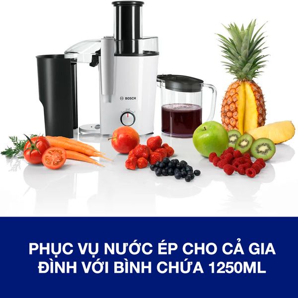 Máy ép trái cây Bosch Vita Juice 700W MES25A0 màu trắng