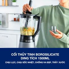 Máy xay sinh tố Bosch VitaPower Series 4 1200W MMB6177S màu bạc