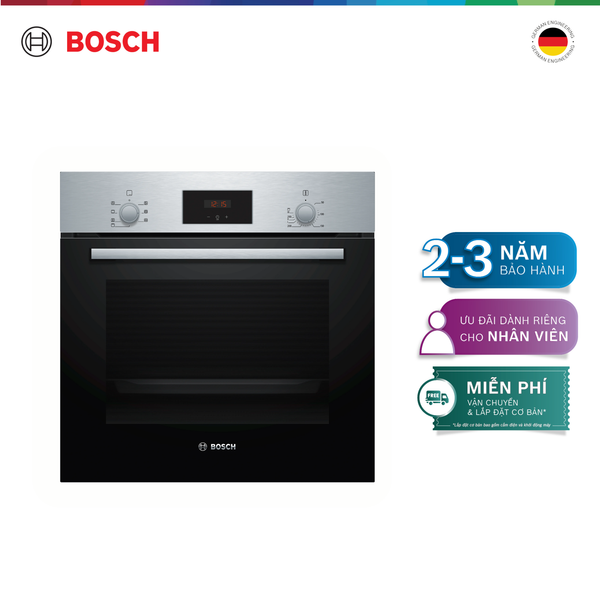 Lò nướng âm tủ Bosch 66L 3300W HBF113BR0A - Series 2
