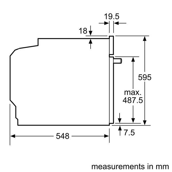 Lò nướng âm tủ Bosch HBG633BB1B 71L 3600W - Series 8