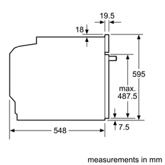 Lò nướng âm tủ Bosch HBG633BB1B 71L 3600W - Series 8