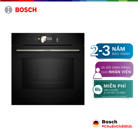 Lò nướng âm tủ kết hợp chức năng vi sóng Bosch 67L HMG778NB1 - Series 8 (60cm, màu đen)