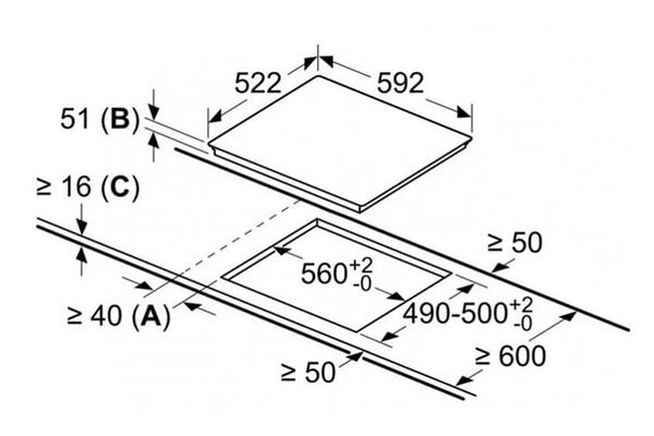 Bếp Từ Bosch 3 Vùng Nấu PUC631BB5E - Series 4 (60 Cm)
