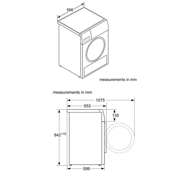 [PRE-ORDER] Máy sấy ngưng tự Bosch WTN84201MY 8kg - Series 4
