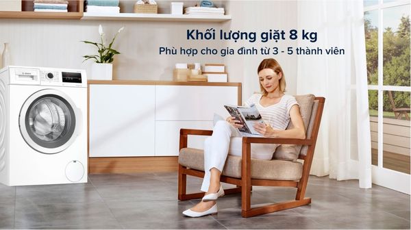 [PRE-ORDER] Máy giặt Bosch 8 kg WAJ20180SG - Series 4