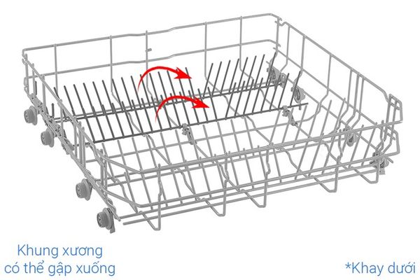 Máy rửa chén độc lập Bosch 14 bộ SMS4HMI07E - Series 4 (60cm, màu inox)