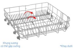 Máy rửa chén độc lập Bosch 14 bộ SMS4HMI07E - Series 4 (60cm, màu inox)