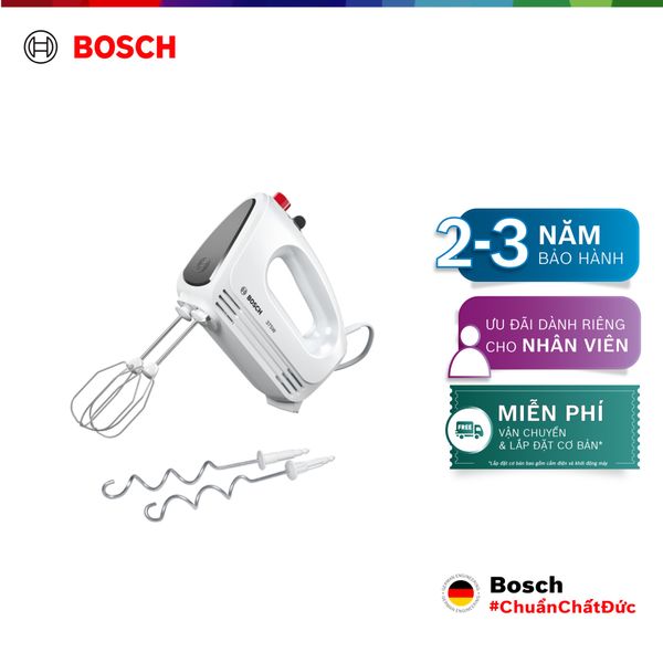 Máy đánh trứng cầm tay CleverMix 375W MFQ22100, màu trắng