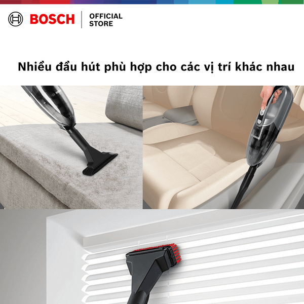 Bộ phụ kiện đầu hút máy hút bụi có bao gồm vòi hút nệm/bàn chải nội thất/bọc ghế sô pha
