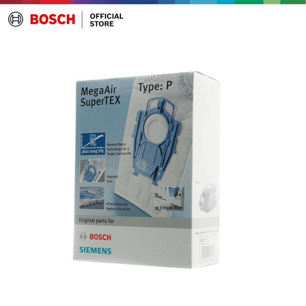 Túi máy hút bụi, Loại P, 4 túi chứa bụi máy hút bụi MegaAir SuperTEX loại P