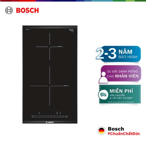 Bếp từ Domino 2 vùng nấu Bosch PIB375FB1E - Series 6 (30cm)