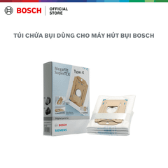 Túi máy hút bụi, loại K, 4 túi chứa bụi máy hút bụi SuperTEX loại K MEGAfilt® + 1 bộ lọc vi vệ sinh