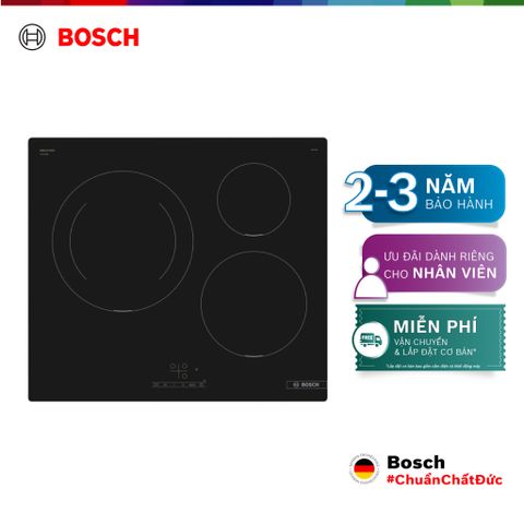Bếp từ Bosch 3 vùng nấu PUJ611BB5E - Series 4 (60cm)