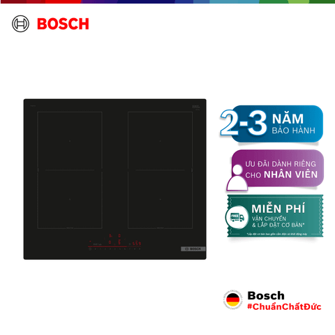 Bếp từ Bosch 4 vùng nấu PVQ61RHB1E - Series 6 (60cm)