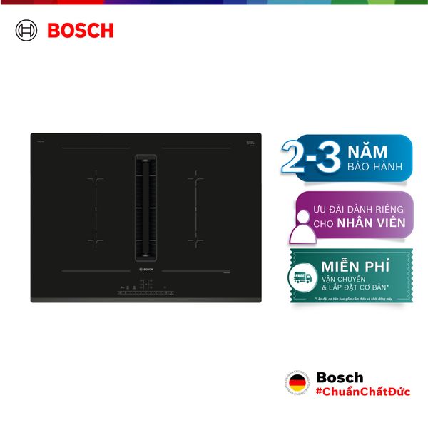 Bếp từ kết hợp hút mùi Bosch PVQ731F15E - Series 6 (70cm) 4 vùng nấu