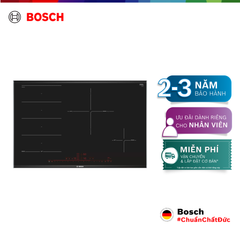 [Tặng Bàn ủi hơi nước cầm tay DT1034E1] Bếp từ Bosch 4 vùng nấu PXE875DC1E - Series 8 (80cm)