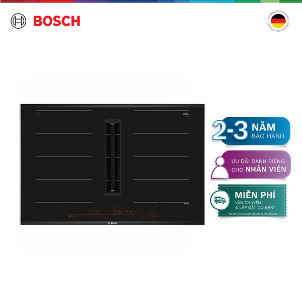 Bếp từ Bosch PXX875D57E tích hợp hệ thống thông gió 80 cm - Series 8